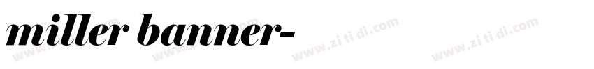 miller banner字体转换